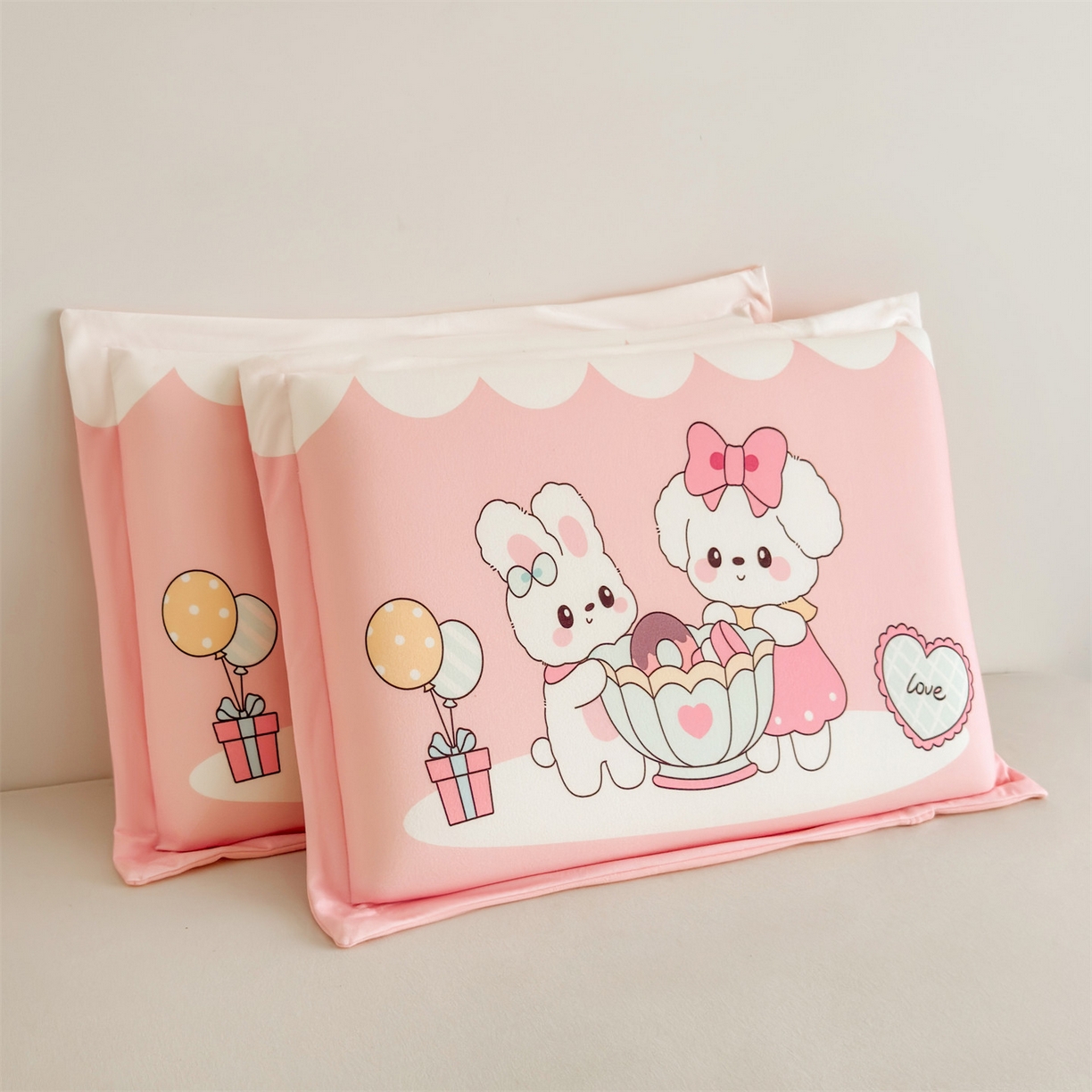 91家纺网 家纺一手货源 找家纺 麦肯锡 2025新款卡通记忆棉枕  枕头枕芯 快乐下午茶/只