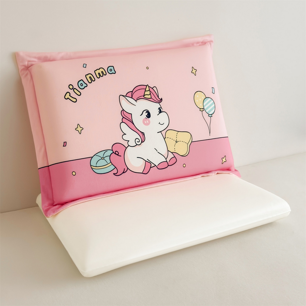 91家纺网 家纺一手货源 找家纺 麦肯锡 2025新款卡通记忆棉枕  枕头枕芯 温馨独角兽/只