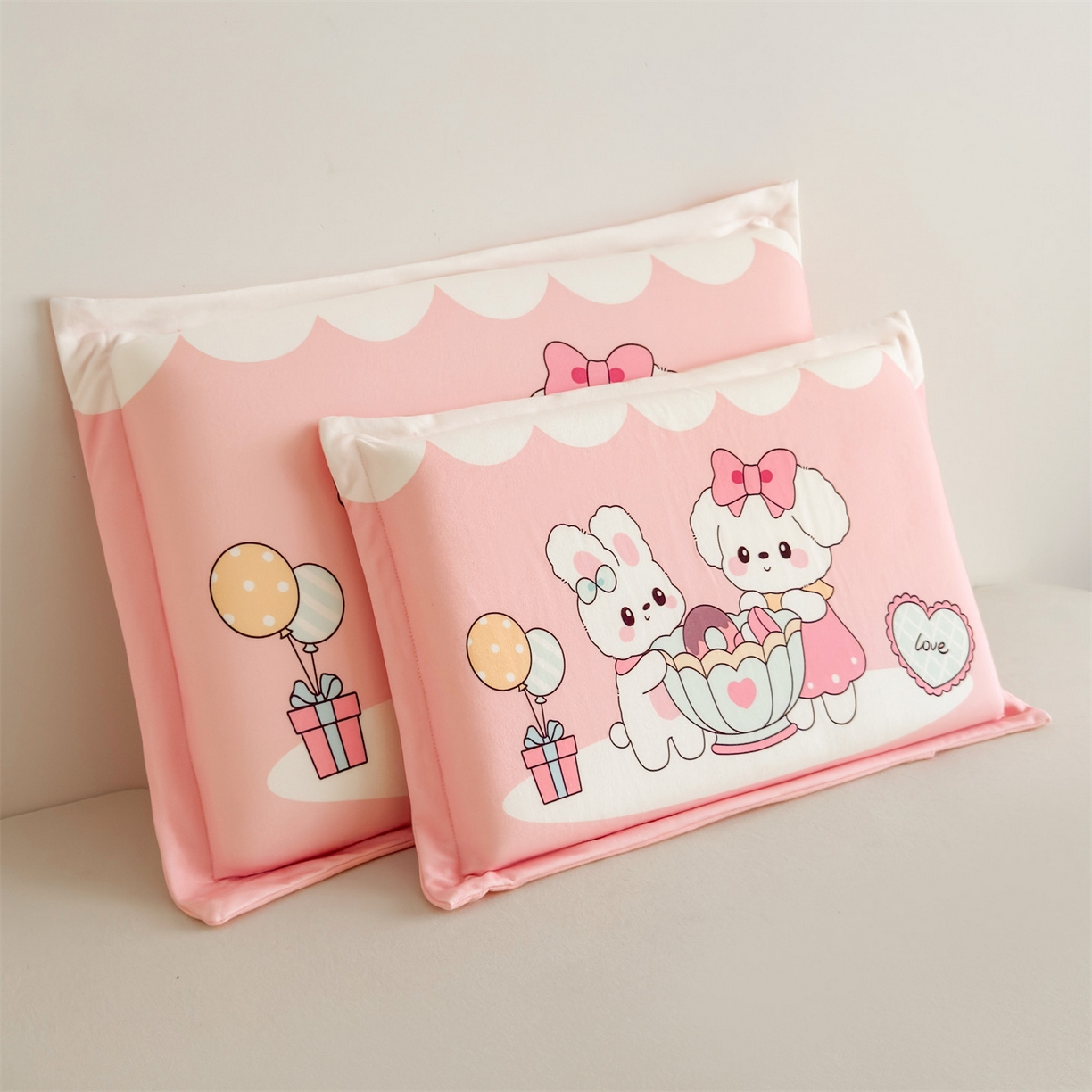 91家纺网 家纺一手货源 找家纺 麦肯锡 2025新款卡通记忆棉枕  枕头枕芯 快乐下午茶/只