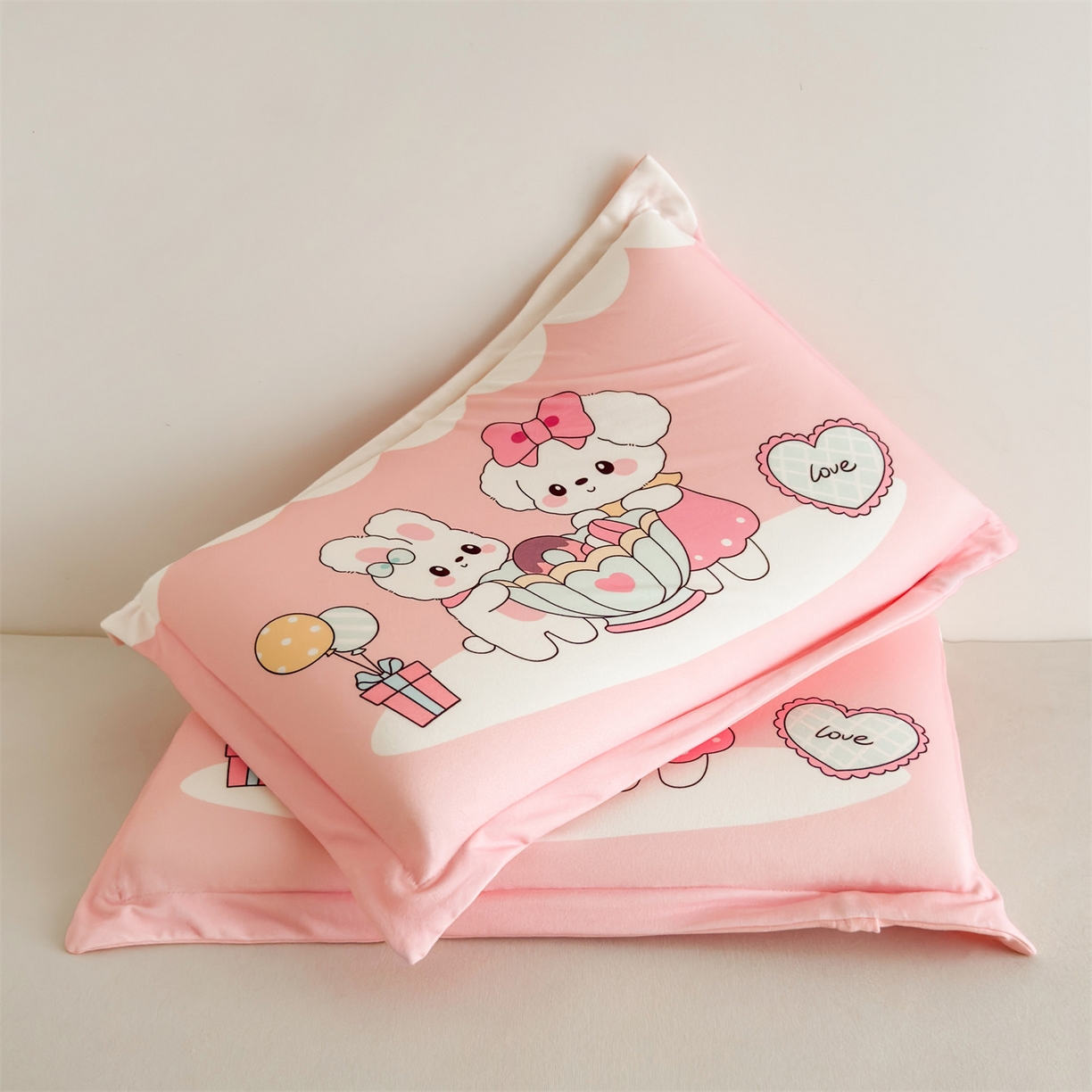 91家纺网 家纺一手货源 找家纺 麦肯锡 2025新款卡通记忆棉枕  枕头枕芯 快乐下午茶/只