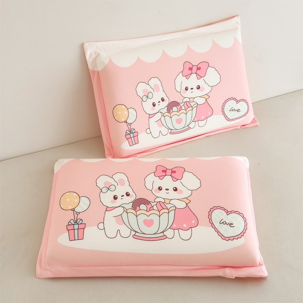 91家纺网 家纺一手货源 找家纺 麦肯锡 2025新款卡通记忆棉枕  枕头枕芯 快乐下午茶/只