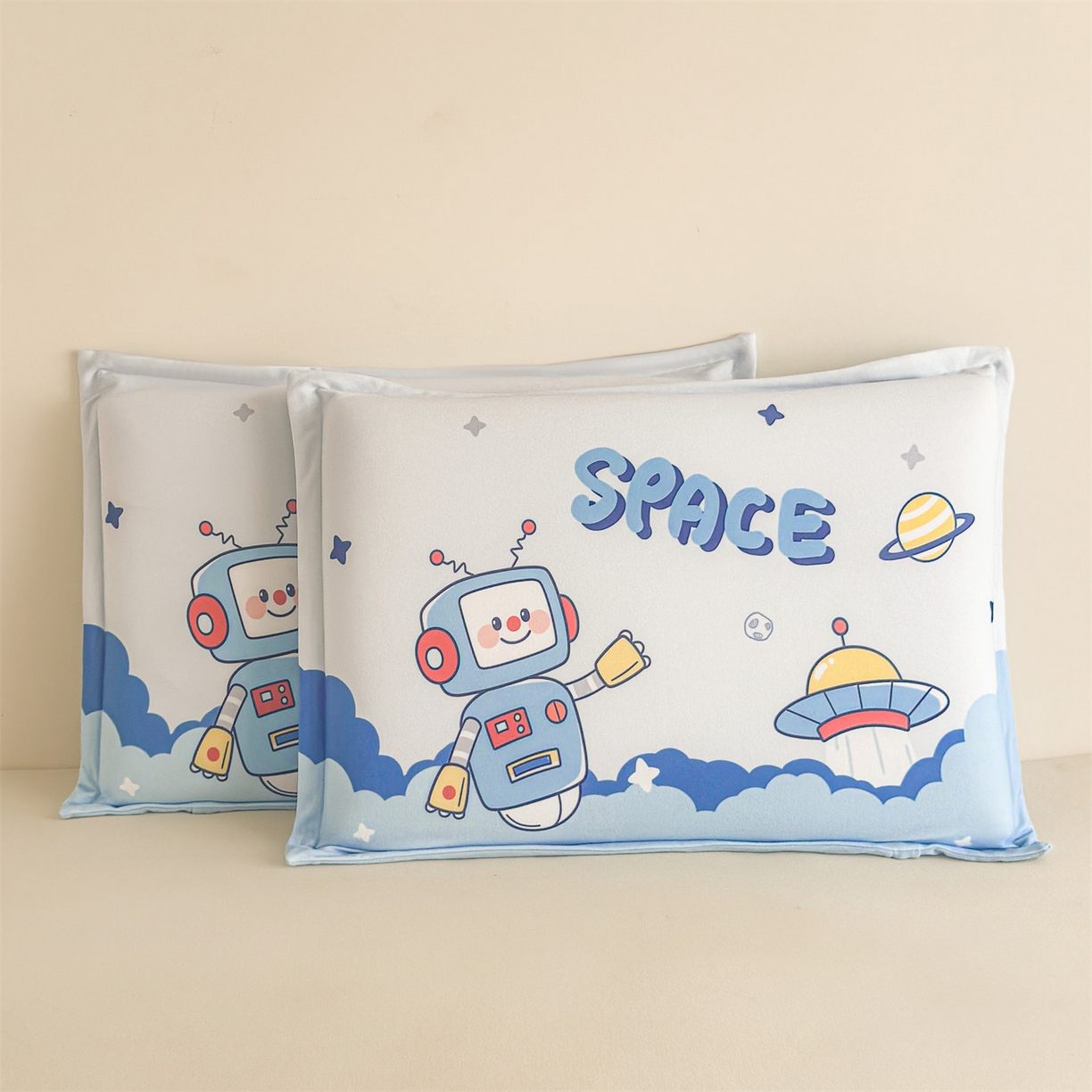 91家纺网 家纺一手货源 找家纺 麦肯锡 2025新款卡通记忆棉枕  枕头枕芯 流浪太空/只