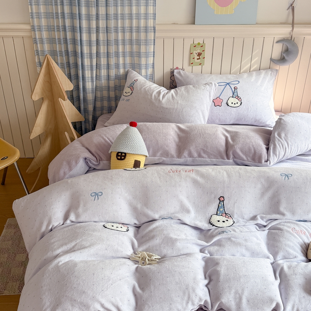 91家纺网 家纺一手货源 找家纺 （总）潘朵拉家纺 2025新款A类牛奶绒毛巾绣系列四件套