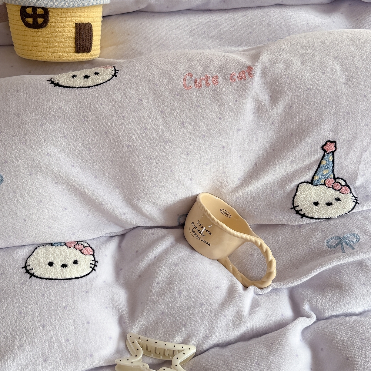 91家纺网 家纺一手货源 找家纺 （总）潘朵拉家纺 2025新款A类牛奶绒毛巾绣系列四件套