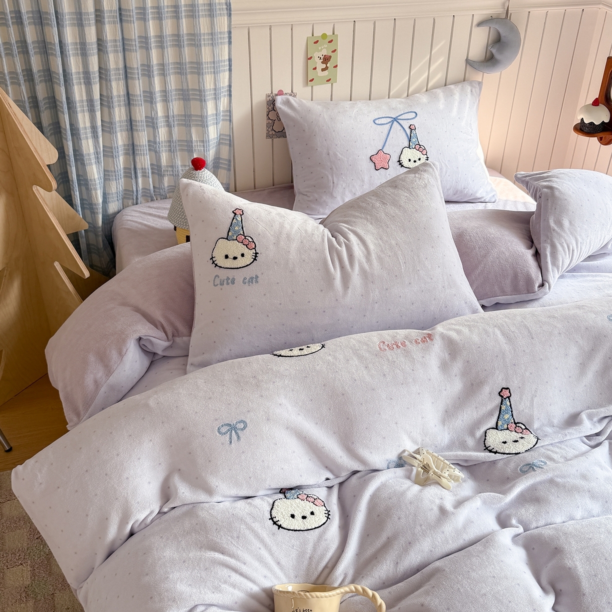 91家纺网 家纺一手货源 找家纺 （总）潘朵拉家纺 2025新款A类牛奶绒毛巾绣系列四件套