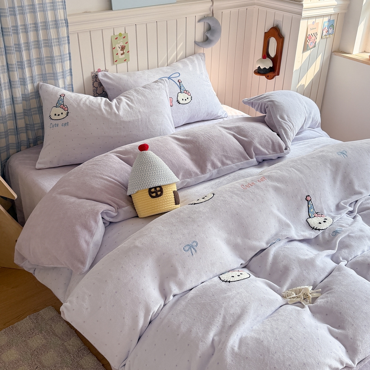 91家纺网 家纺一手货源 找家纺 （总）潘朵拉家纺 2025新款A类牛奶绒毛巾绣系列四件套