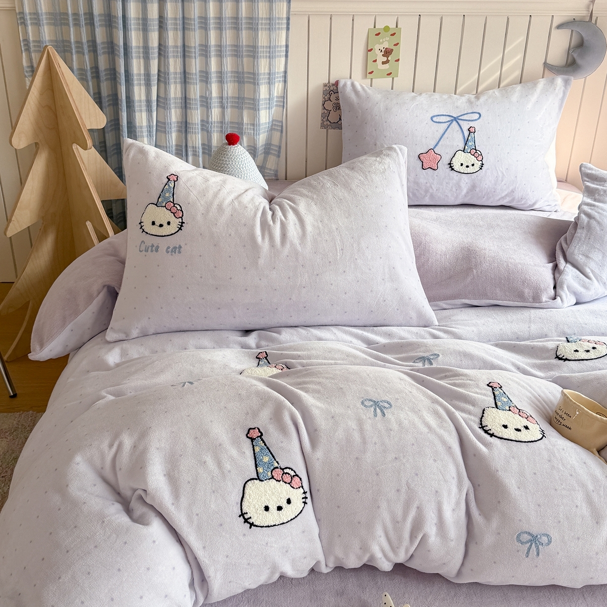 91家纺网 家纺一手货源 找家纺 （总）潘朵拉家纺 2025新款A类牛奶绒毛巾绣系列四件套