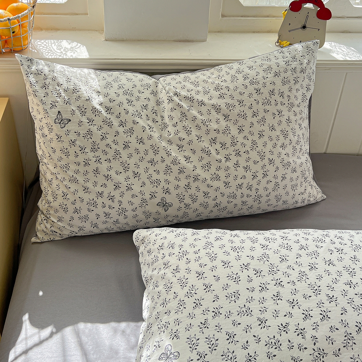 91家纺网 家纺一手货源 找家纺 凯洛奇 2026新款A类仿棉四件套古法水洗棉小清新印花四件套单被套系列 花菲