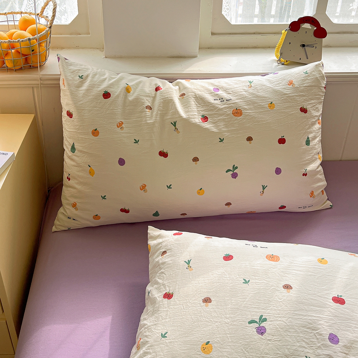 91家纺网 家纺一手货源 找家纺 凯洛奇 2026新款A类仿棉四件套古法水洗棉小清新印花四件套单被套系列 满园春色