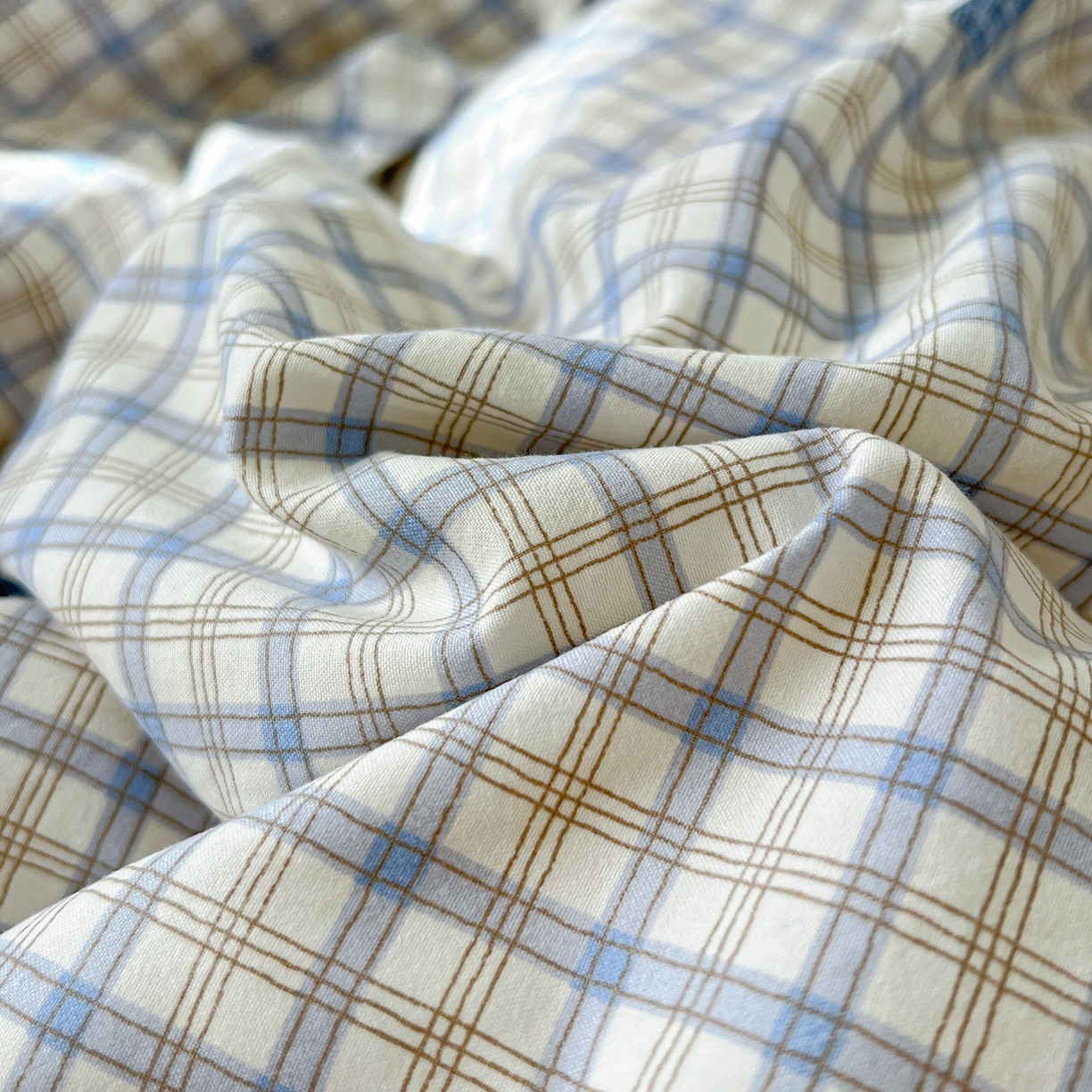 91家纺网 家纺一手货源 找家纺 凯洛奇 2026新款A类仿棉四件套古法水洗棉小清新印花四件套单被套系列 西雅图