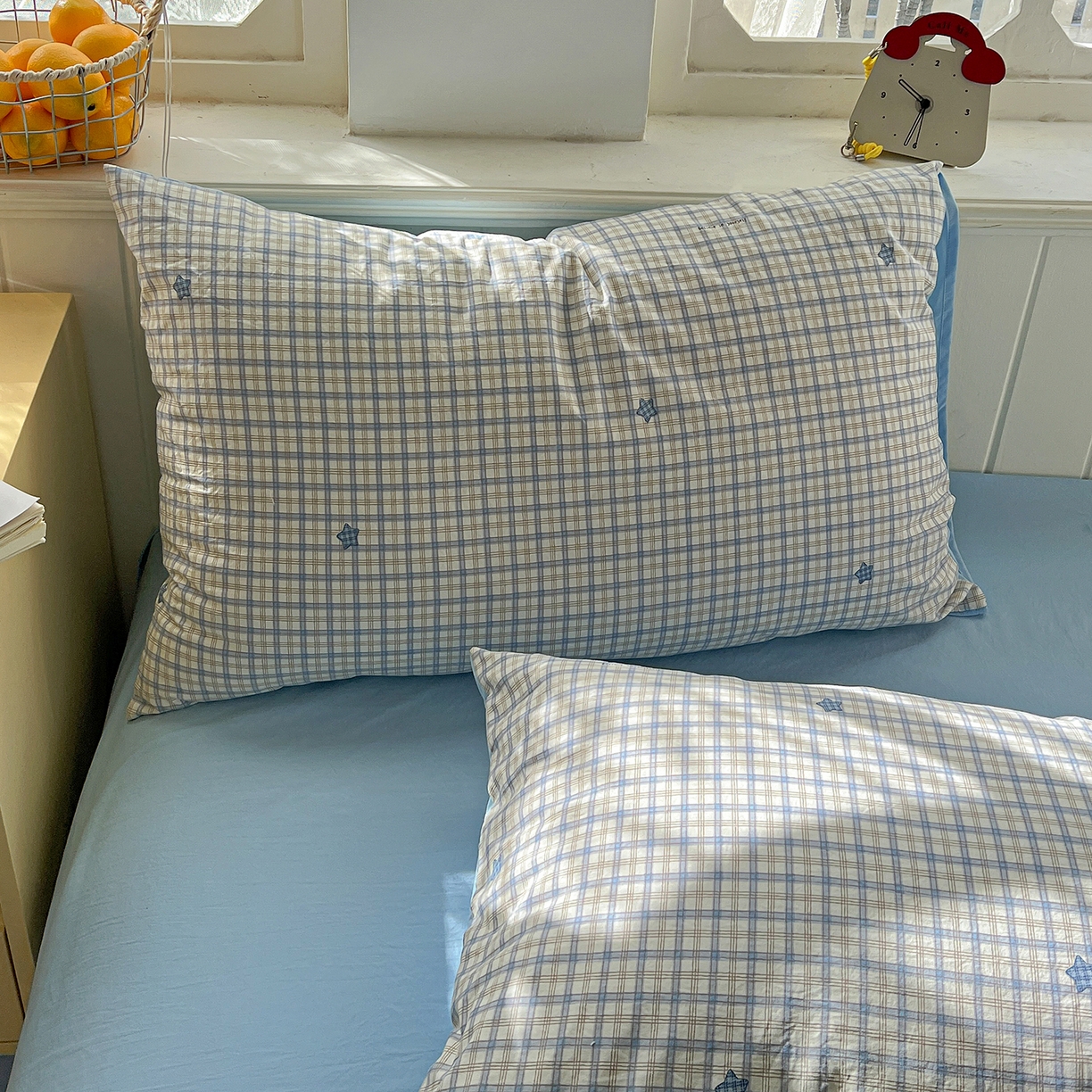 91家纺网 家纺一手货源 找家纺 凯洛奇 2026新款A类仿棉四件套古法水洗棉小清新印花四件套单被套系列 西雅图