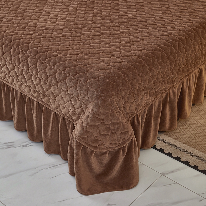 91家纺网 家纺一手货源 找家纺 （总）凤杰家纺 2025新款高克重210克牛奶绒床盖四件套