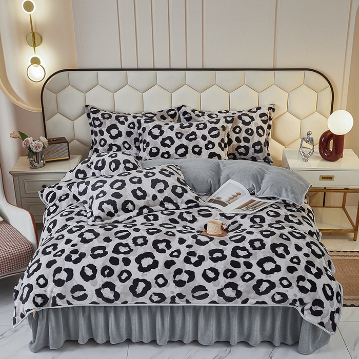 91家纺网 家纺一手货源 找家纺 （总）栩裕纺织 2025新款高克重210克牛奶绒床盖四件套