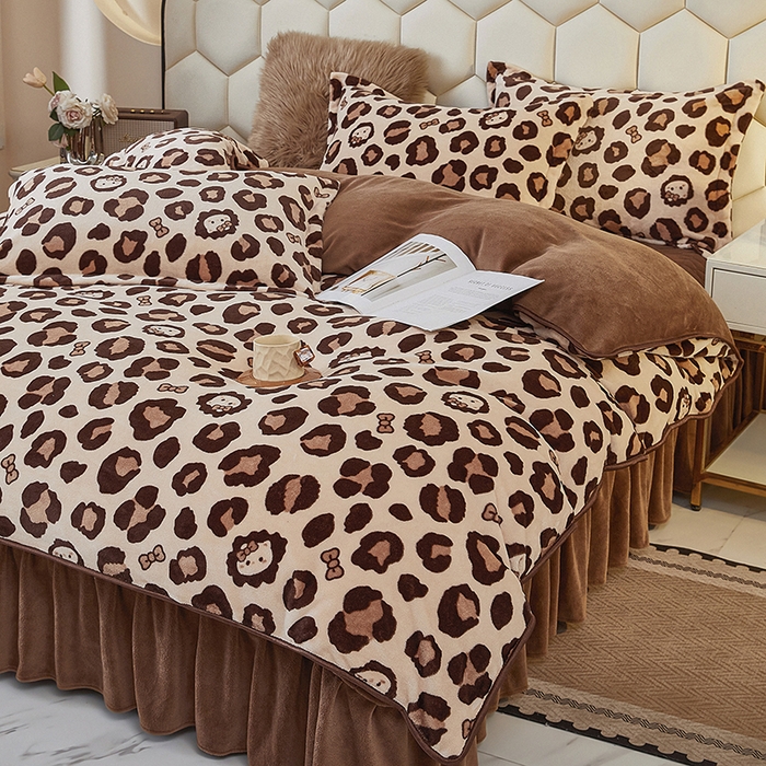 91家纺网 家纺一手货源 找家纺 （总）栩裕纺织 2025新款高克重210克牛奶绒床盖四件套