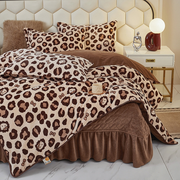 91家纺网 家纺一手货源 找家纺 （总）栩裕纺织 2025新款高克重210克牛奶绒床盖四件套