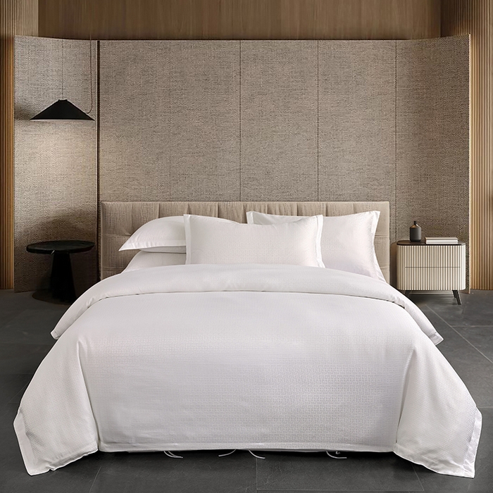 罗菲尼酒店用品 2025新款AB版加厚磨毛提花酒店套件 云纹