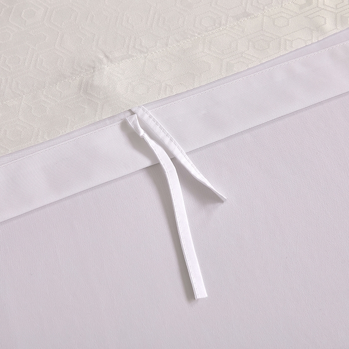 91家纺网 家纺一手货源 找家纺 罗菲尼酒店用品 2025新款AB版加厚磨毛提花酒店套件 向阳   白