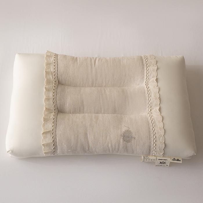 91家纺网 家纺一手货源 找家纺 昕科 2025新款白云织梦亚麻枕-棉麻高低枕芯花边亚麻刺绣枕头枕头枕芯 白云织梦亚麻-低枕