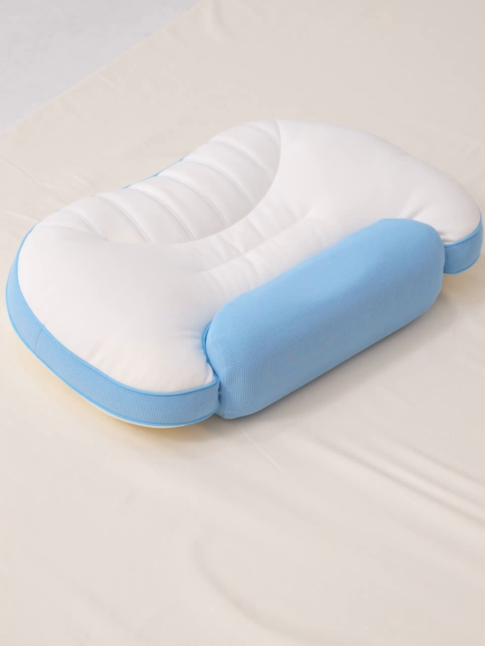 91家纺网 家纺一手货源 找家纺 （总）昕科 2025新款双核承托记忆棉枕-牵引颈椎记忆棉枕头双重睡感枕芯枕头枕芯