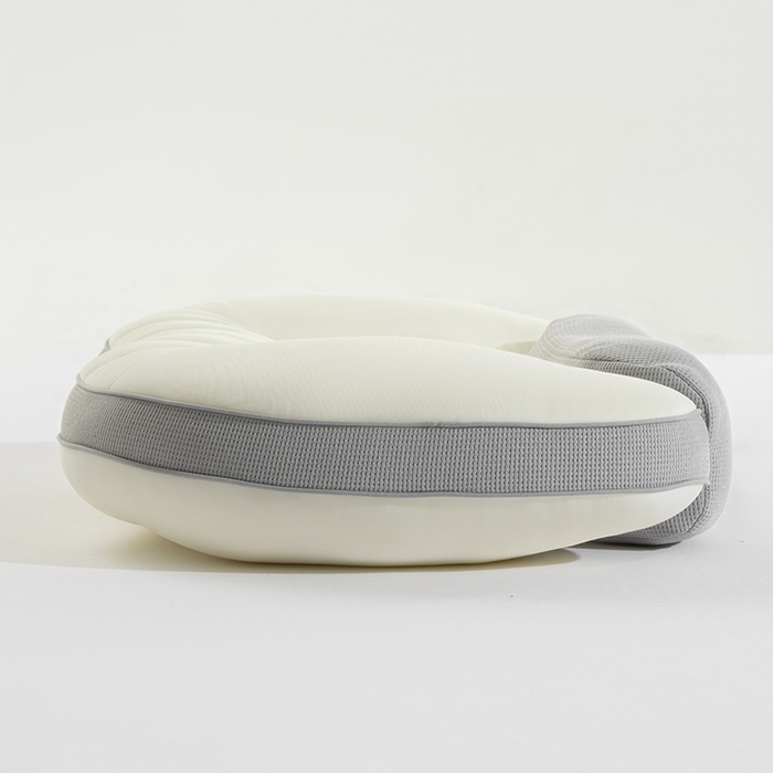 91家纺网 家纺一手货源 找家纺 昕科 2025新款双核承托记忆棉枕-牵引颈椎记忆棉枕头双重睡感枕芯枕头枕芯 双核承托记忆棉枕-灰色