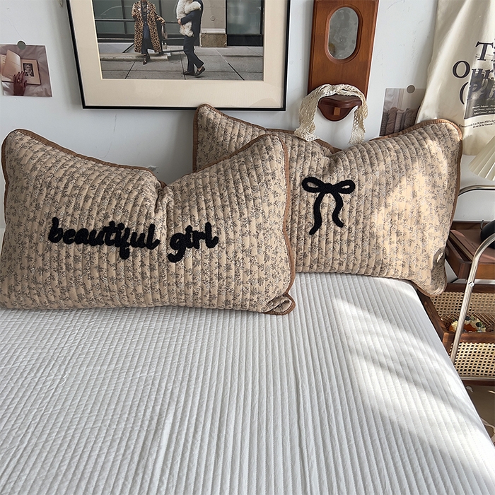 91家纺网 家纺一手货源 找家纺 原素 2026新品直播热款床盖多功能四季通用夹棉A类床盖三件套 床盖-丽莎公主