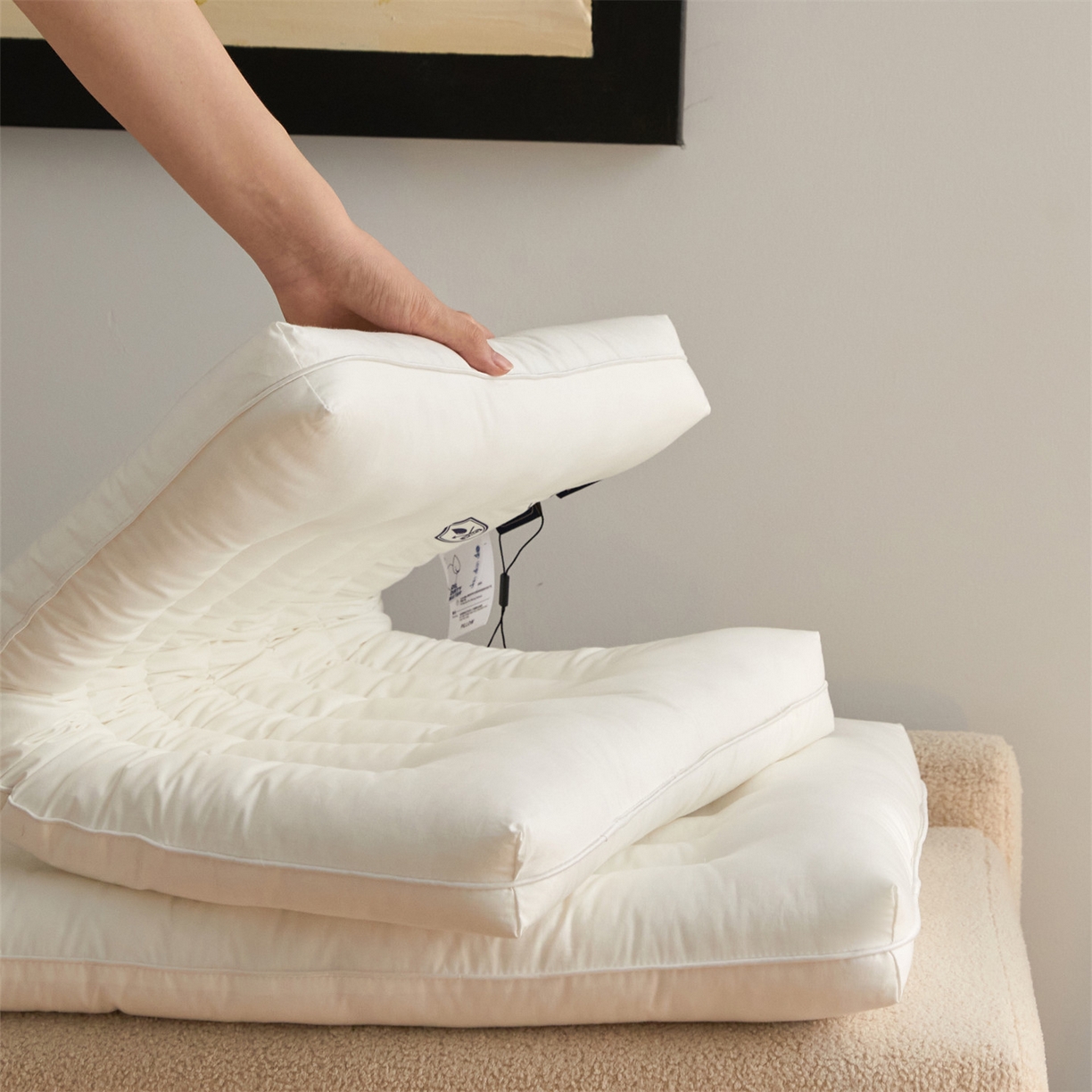 91家纺网 家纺一手货源 找家纺 （总）头等舱 2025新款全棉A类三防酒店抗菌枕头枕芯