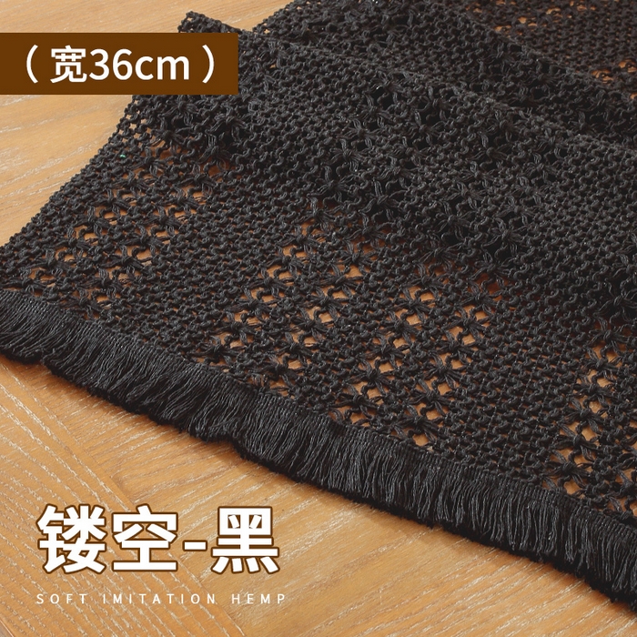 91家纺网 家纺一手货源 找家纺 （总）南通大梧纺织 2025新款现代文艺复古麻餐垫