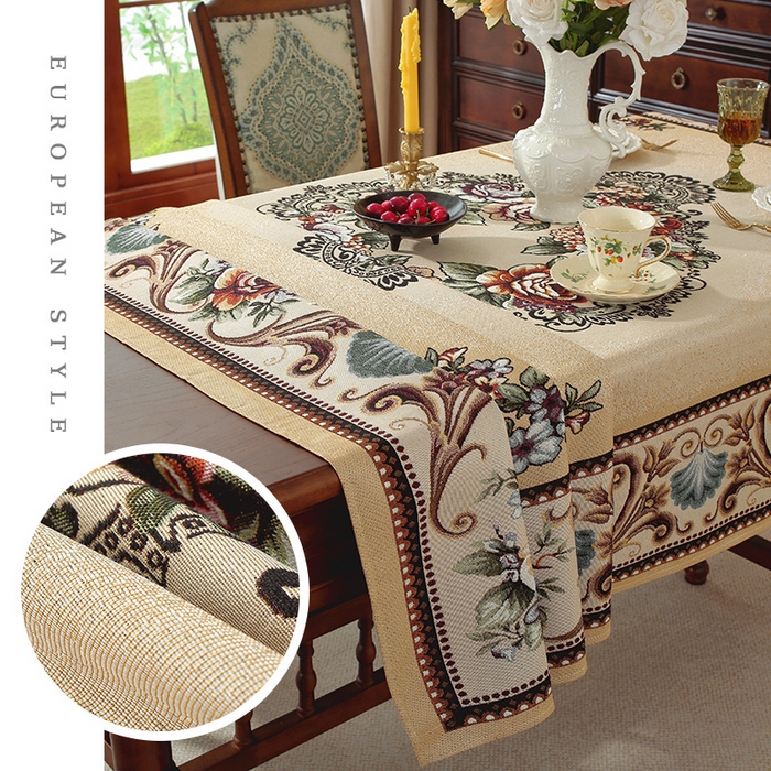 91家纺网 家纺一手货源 找家纺 （总）南通大梧纺织 2025新款欧式美学阿伊莎玫瑰桌布