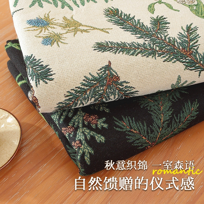 91家纺网 家纺一手货源 找家纺 南通大梧纺织 2025新款美式秋日私语榛果桌布 榛果-米 100*160cm