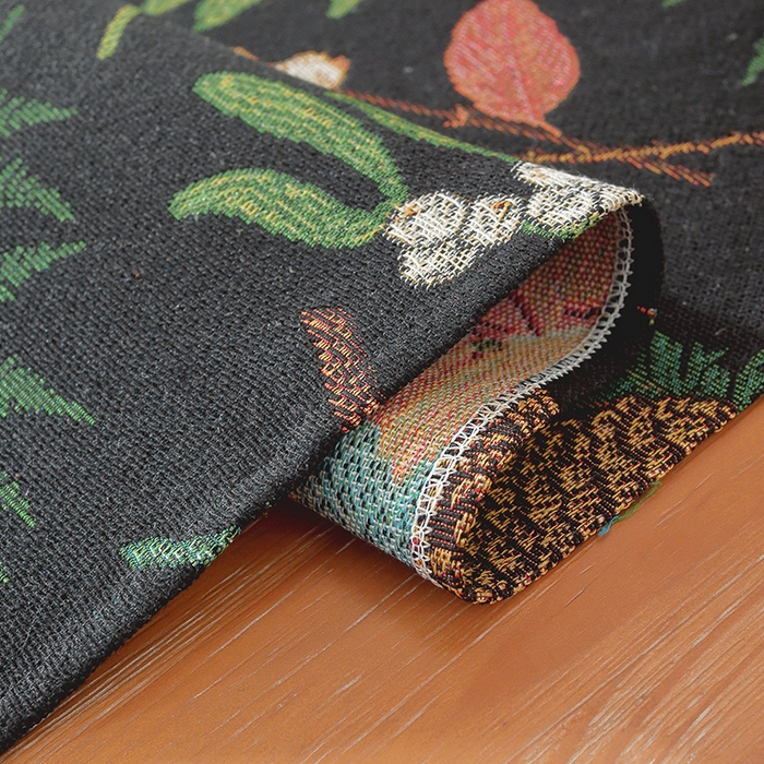 91家纺网 家纺一手货源 找家纺 （总）南通大梧纺织 2025新款美式秋日私语榛果编织边桌旗