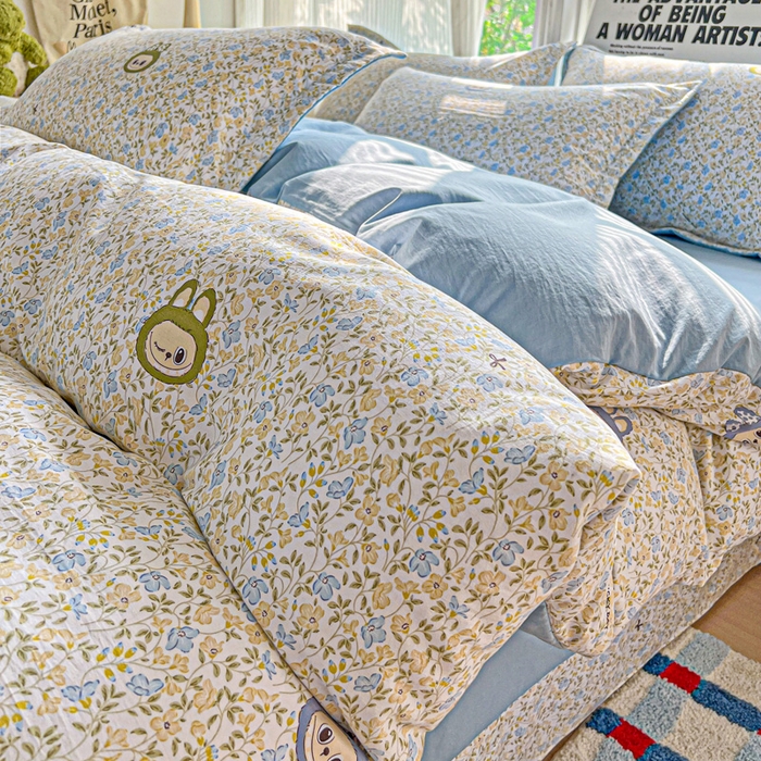 91家纺网 家纺一手货源 找家纺 （总）欢博莱  2025新款仿纯棉四件套学生宿舍三件套单被套