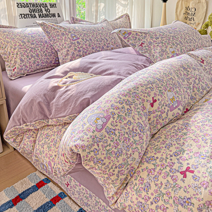 91家纺网 家纺一手货源 找家纺 （总）欢博莱  2025新款仿纯棉四件套学生宿舍三件套单被套