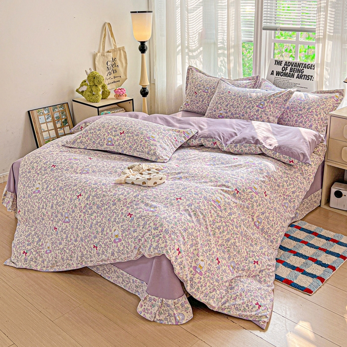 91家纺网 家纺一手货源 找家纺 （总）欢博莱  2025新款仿纯棉四件套学生宿舍三件套单被套