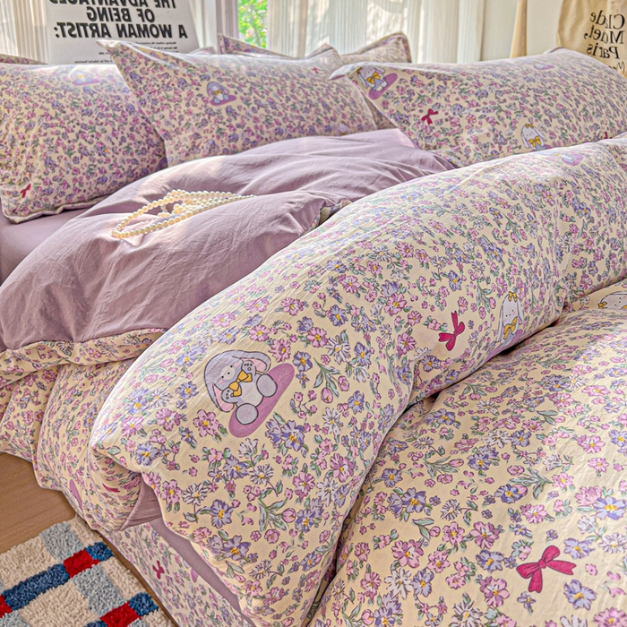 91家纺网 家纺一手货源 找家纺 （总）欢博莱  2025新款仿纯棉四件套学生宿舍三件套单被套