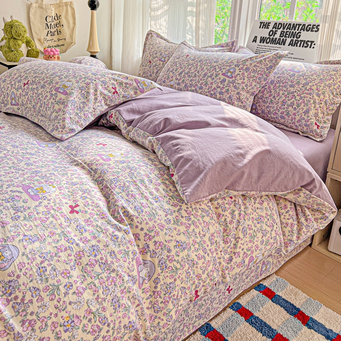 91家纺网 家纺一手货源 找家纺 （总）欢博莱  2025新款仿纯棉四件套学生宿舍三件套单被套