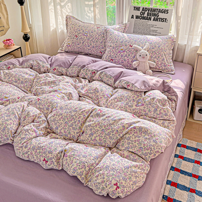 91家纺网 家纺一手货源 找家纺 （总）欢博莱  2025新款仿纯棉四件套学生宿舍三件套单被套