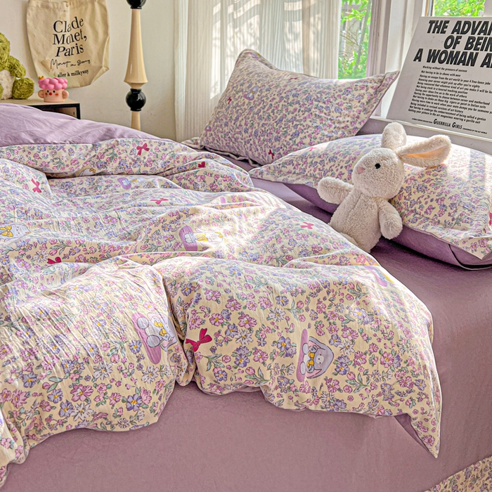 91家纺网 家纺一手货源 找家纺 （总）欢博莱  2025新款仿纯棉四件套学生宿舍三件套单被套