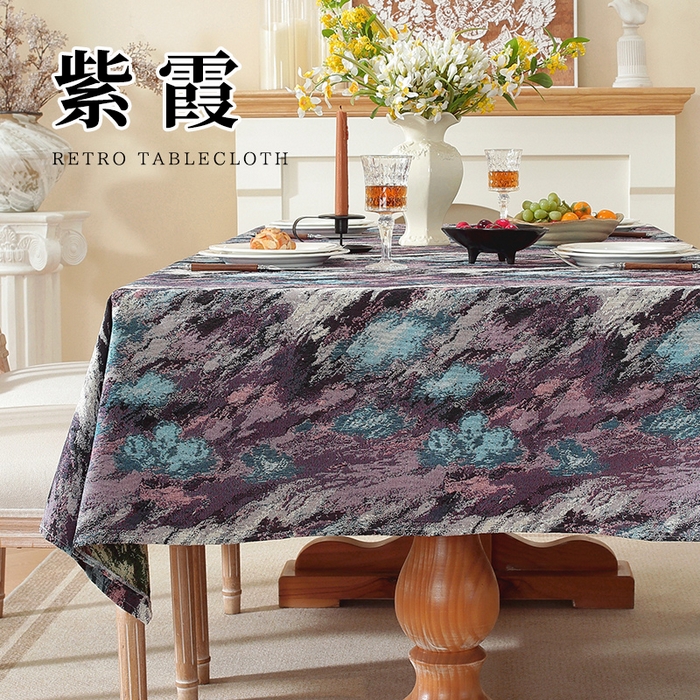 91家纺网 家纺一手货源 找家纺 （总）南通大梧纺织 2025新款美式复古天空之城桌布