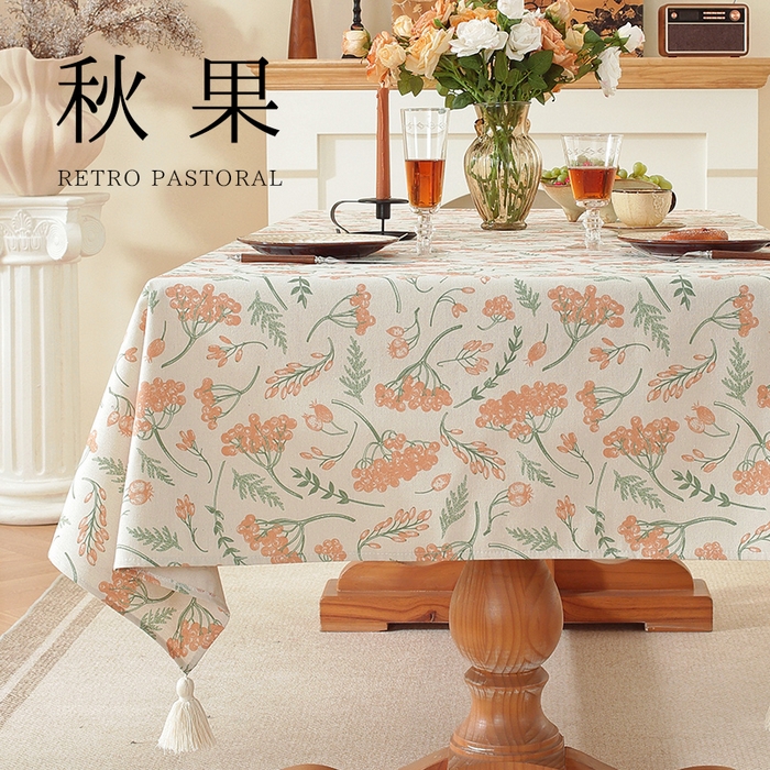 91家纺网 家纺一手货源 找家纺 （总）南通大梧纺织 2025新款美式风情秋系列桌布