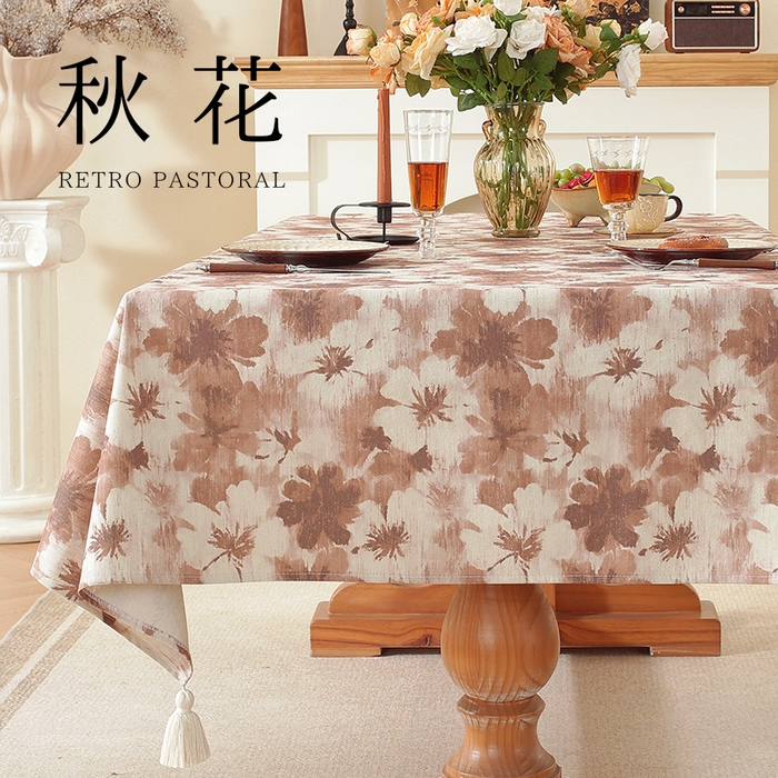 91家纺网 家纺一手货源 找家纺 （总）南通大梧纺织 2025新款美式风情秋系列桌布