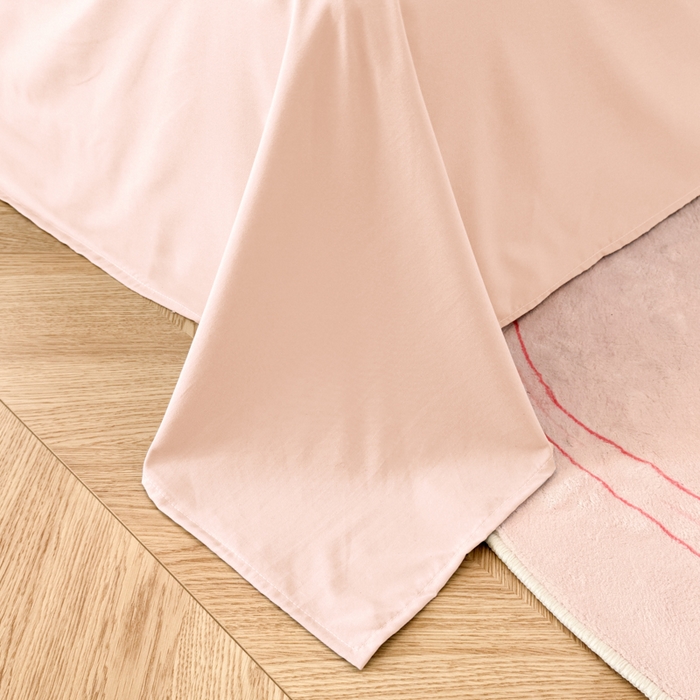 91家纺网 家纺一手货源 找家纺 悦兴家纺 2025新款A类水洗棉刺绣卡通小王子系列四件套（含买家秀） 小王子粉格