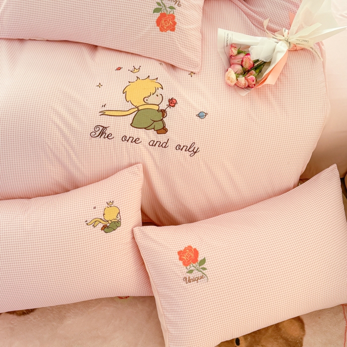 91家纺网 家纺一手货源 找家纺 （总）悦兴家纺 2025新款A类水洗棉刺绣卡通小王子系列四件套（含买家秀）