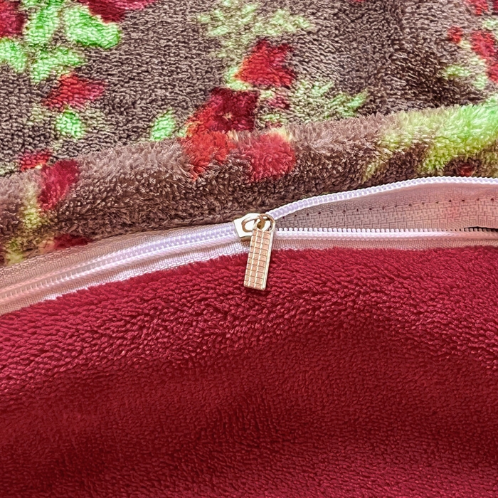 91家纺网 家纺一手货源 找家纺 斯卡诺家纺 2026新款小清新牛奶绒床盖四件套冬季加厚床盖四件套 花妖