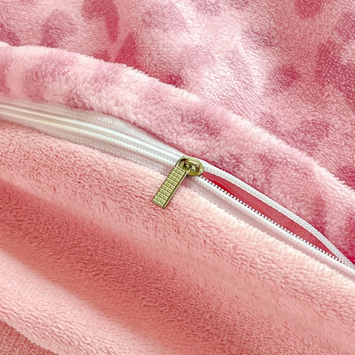 91家纺网 家纺一手货源 找家纺 斯卡诺家纺 2026新款小清新牛奶绒床盖四件套冬季加厚床盖四件套 小时代-粉