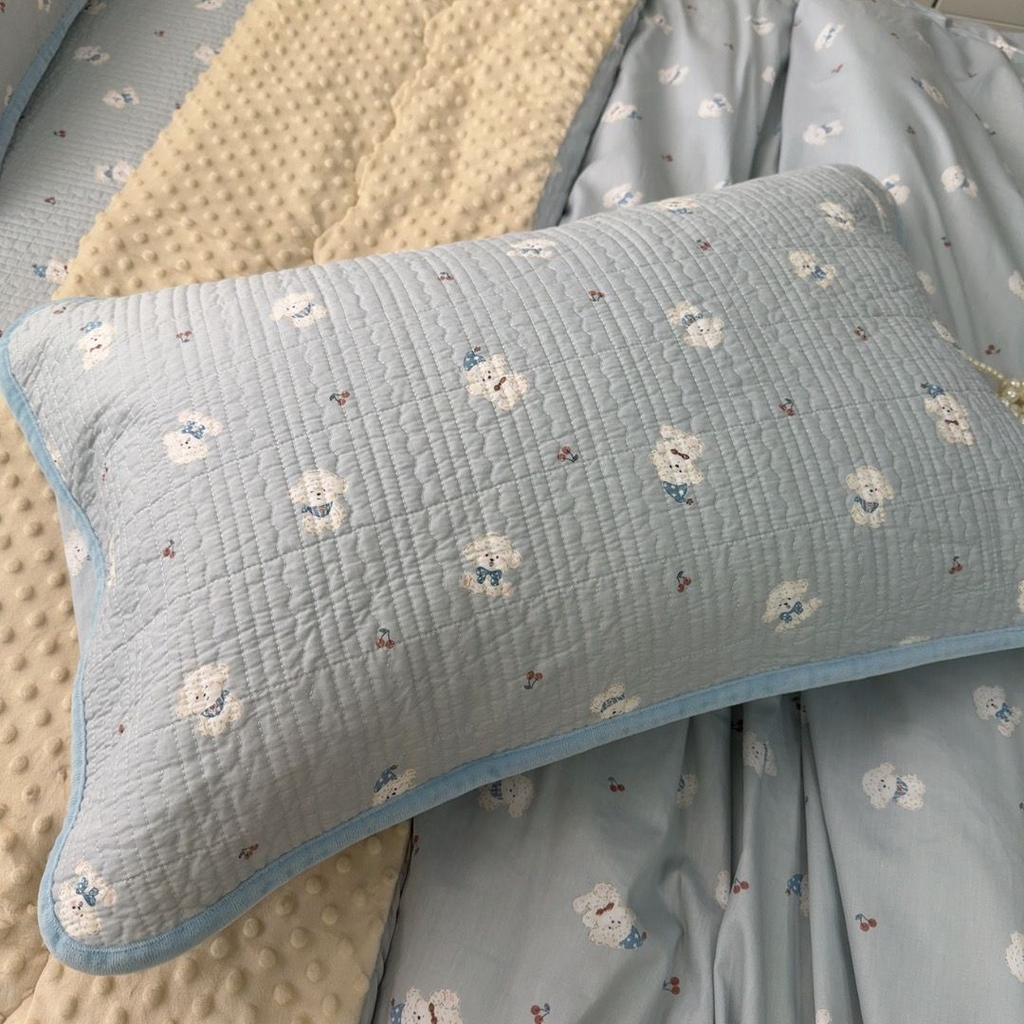 91家纺网 家纺一手货源 找家纺 暖居 2026新款一面纯棉一面绒床盖+同款纯棉豆豆被跑量 冰淇淋