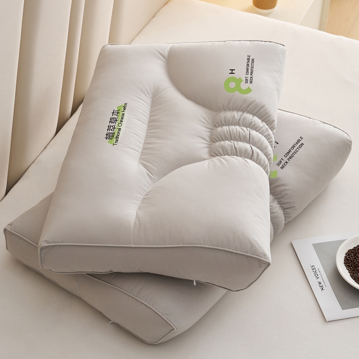 91家纺网 家纺一手货源 找家纺 （总）乐可 2025新款植萃草本云柔枕枕头枕芯