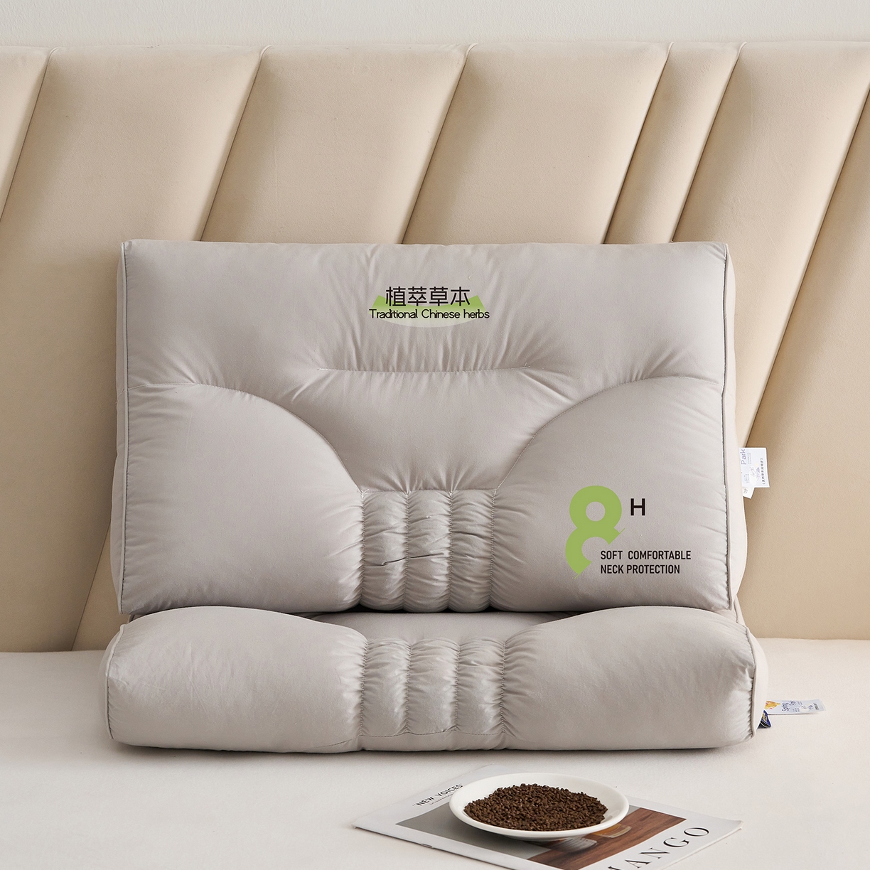 91家纺网 家纺一手货源 找家纺 （总）乐可 2025新款植萃草本云柔枕枕头枕芯