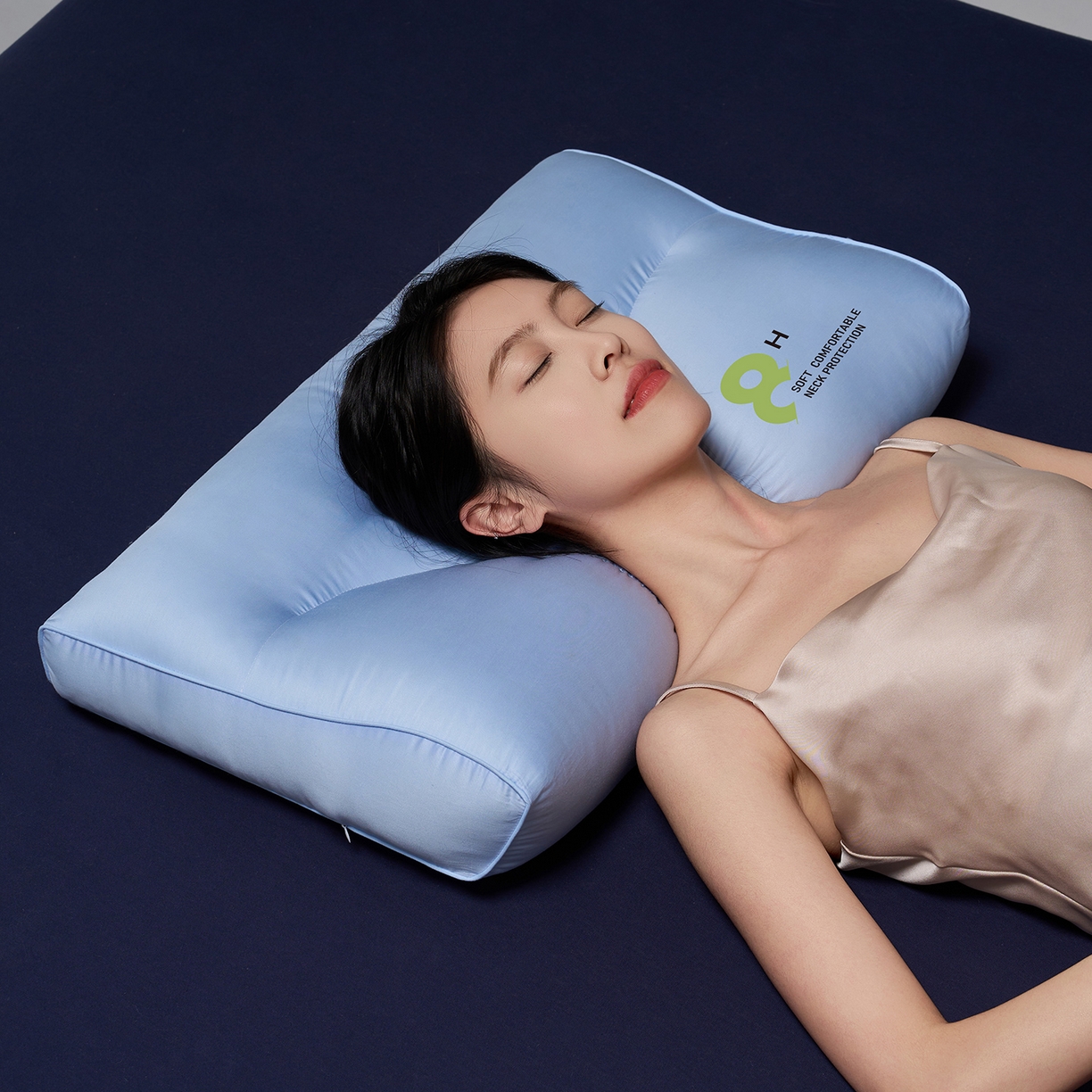 91家纺网 家纺一手货源 找家纺 乐可 2025新款植萃草本云柔枕枕头枕芯 植萃草本云柔枕-兰