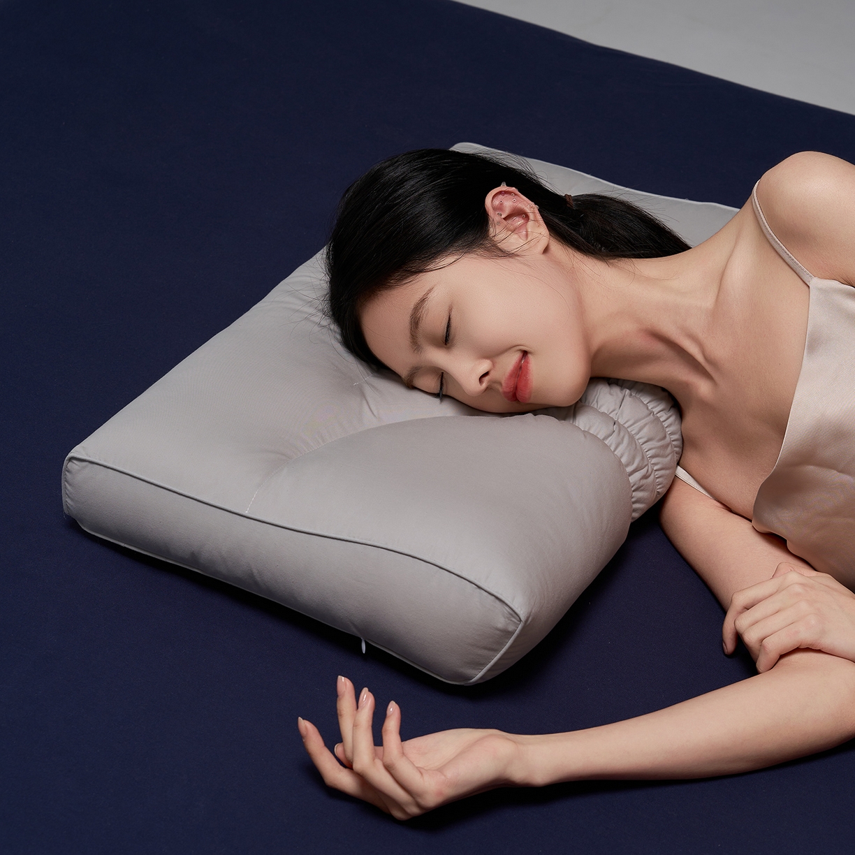 乐可 2025新款植萃草本云柔枕枕头枕芯 植萃草本云柔枕-灰