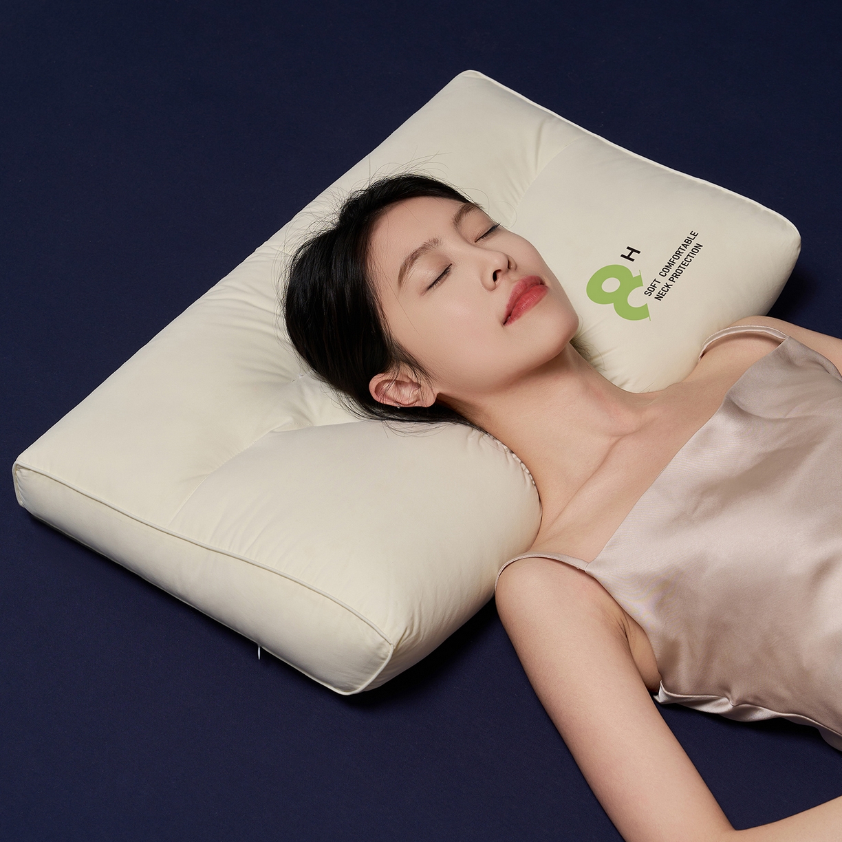 91家纺网 家纺一手货源 找家纺 乐可 2025新款植萃草本云柔枕枕头枕芯 植萃草本云柔枕-米